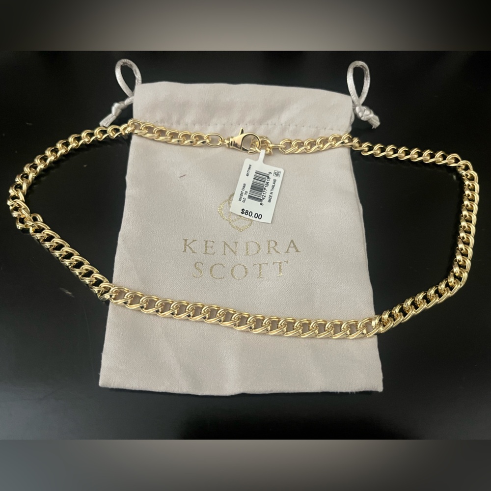 Kendra Scott Vincent 20 inch gold link necklace